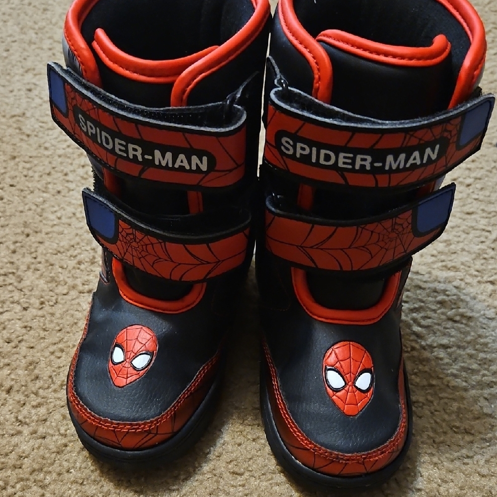 Marvel Spider-Man Kids Rain & Snow Boots - Red and Black